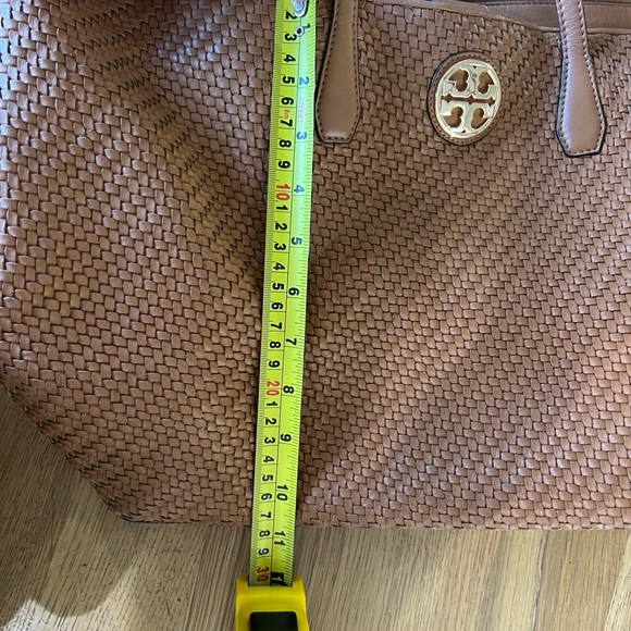Tory Burch Weave Leather Tote - Tan - Picture 5 of 11